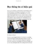 Đọc thông tin có hiệu quả