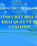 Bài giảng điện tử Hóa học 9 - Bài 1: Tính chất hóa học của oxit. Khái quát về sự phân loại oxit