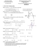 Đề thi học kì 1 môn Toán 12 năm 2017- 2018 có đáp án - Trường THPT Trần Phú - Mã đề 01