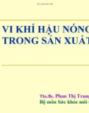 Vi khí hậu nóng trong sản xuất - TS. BS. Phan Thị Trung Ngọc