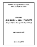 Bài giảng Giải phẫu và sinh lý người - ĐH Phạm Văn Đồng