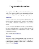 Luyện trí não online