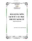 Bài giảng Lịch sử các học thuyết kinh tế - ĐH Phạm Văn Đồng (2015)