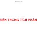 Bài giảng Đổi biến trong tích phân kép