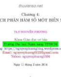 Bài giảng Toán cao cấp: Chương 4 - ThS. Nguyễn Phương