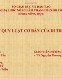 Bài giảng Di truyền thực vật - Nhóm 5: Các quy luật cơ bản của di truyền