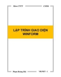 LẬP TRÌNH GIAO DIỆN WINFORM