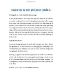 Luyện tập tư duy phê phán (phần 2)