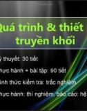 Quá trình và thiết bị truyền khối