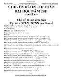 CHUYÊN ĐỀ ÔN THI TOÁN 2011 VÀ 35 ĐỀ THI THỬ ĐẠI HỌC