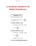 21 CHUYÊN ĐỀ TOÁN ÔN THI TỐT NGHIỆP VÀ CD&ĐH 2011 phần 6GOÙC 