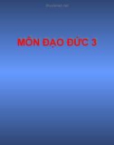 Giáo án điện tử môn Đạo đức lớp 3 - Bài 13: Tiết kiệm và bảo vệ nguồn nước