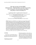 Khả năng áp dụng mô hình DNDC (Denitrification – Decomposition) xác định lượng Cacbon hữu cơ trong đất ở các hệ sinh thái nông nghiệp đồng bằng ven biển tỉnh Quảng Trị