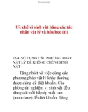 Tài liệu: Ức chế vi sinh vật bằng các tác nhân vật lý và hóa học