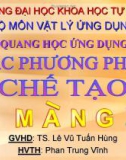 Bài thuyết trình: Các phương pháp chế tạo màng