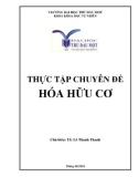 Thực tập chuyên đề Hóa hữu cơ - TS. Lê Thanh Thanh