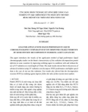 Ứng dụng phân tích sắc ký lỏng hiệu năng cao nghiên cứu đặc điểm phản ứng phân hủy pentrit bằng một số tác nhân oxy hóa nâng cao