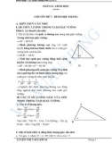 Luyện thi vào lớp 10 môn Toán phần Hình học - Vũ Xuân Hưng