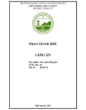 Giáo án học phần: Xác suất thống kê