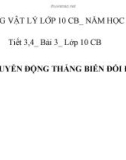 Bài giảng Động học chất điểm - Bài: Tính tương đối của chuyển động. Công thức cộng vận tốc 4