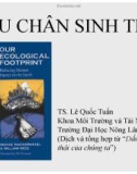 Bài giảng Dấu chân sinh thái