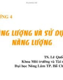 Bài giảng môn Khoa học môi trường: Chương 4 (tt)- TS. Lê Quốc Tuấn