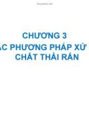 XỬ LÝ CHẤT THẢI RẮN BẰNG PHƯƠNG PHÁP NHIỆT CHƯƠNG 3