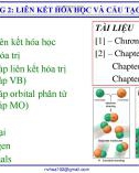 Bài giảng Hoá đại cương: Chương 2 - Nguyễn Văn Hòa (2022)