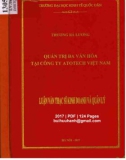 Luận văn Thạc sĩ Quản trị kinh doanh: Quản trị đa văn hóa tại Công ty Atotech Việt Nam