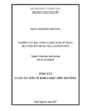 Tóm tắt Luận án tiến sĩ Khoa học môi trường: Nghiên cứu đặc tính và khả năng sử dụng bùn thải đô thị Hà Nội làm phân bón