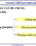 Bài giảng Công nghệ sản xuất phân bón vô cơ: Chương 1 - GV. Nguyễn Văn Hòa