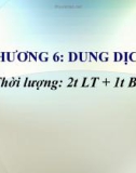 Bài giảng Hóa học - Chương 6: Dung dịch