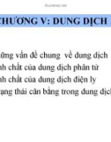 Bài giảng Hoá học đại cương: Chương 5 - ThS. Trần Thị Minh Nguyệt