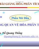 Bài giảng về Hóa phân tích - ThS. Đỗ Quang Thắng