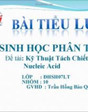 Kỹ Thuật Tách Chiết Nucleic Acid