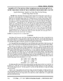 Nghiên cứu ứng dụng công nghệ quang Fenton để xử lý nước thải phát sinh từ quá trình xì tháo bom mìn, vật nổ