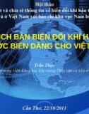 Bài giảng Kịch bản biến đổi khí hậu nước biển dâng cho Việt Nam