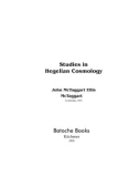 Studies in Hegelian Cosmology