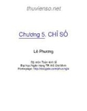 Bài giảng Nguyên lý thống kê: Chương 5 - Lê Phương