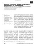 Báo cáo khoa học: Something from nothing ) bridging the gap between constraint-based and kinetic modelling