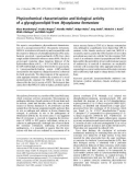 Báo cáo khoa học: Physicochemical characterization and biological activity of a glycoglycerolipid from Mycoplasma fermentans