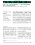 Báo cáo khoa học: Role of the C-terminal extension in a bacterial tyrosinase Michael Fairhead and Linda Thony-Meyer