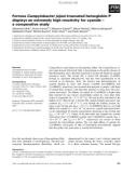 Báo cáo khoa học: Ferrous Campylobacter jejuni truncated hemoglobin P displays an extremely high reactivity for cyanide – a comparative study