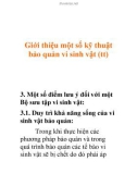 Giới thiệu một số kỹ thuật bảo quản vi sinh vật (1)