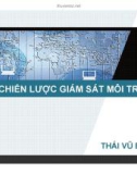 BÀI 1: CHIẾN LƯỢC GIÁM SÁT MÔI TRƯỜNG