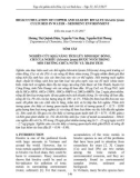 Nghiên cứu khả năng tích lũy sinh học đồng, chì của nghêu (Meretrix lyrata) được nuôi trong môi trường chứa nước và trầm tích