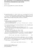 ON A BOUNDARY VALUE PROBLEM FOR NONLINEAR FUNCTIONAL DIFFERENTIAL EQUATIONS ROBERT HAKL Received 21