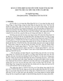 QUẢN LÝ TỔNG HỢP TÀI NGUYÊN NƯỚC NGẦM VÙNG HÀ NỘI ĐÁP ỨNG NHU CẦU ...