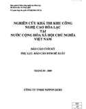 Báo cáo cuối kỳ: Nghiên cứu khả thi khu công nghệ cao Hòa Lạc tại nước Cộng hòa xã hội chủ nghĩa Việt Nam