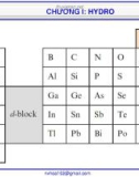 Bài giảng Hóa vô cơ A: Chương 1 - Nguyễn Văn Hòa